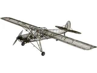 Fieseler Fi 156C Storch 3D Model