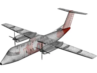 Bombardier Q200 Customs 3D Model