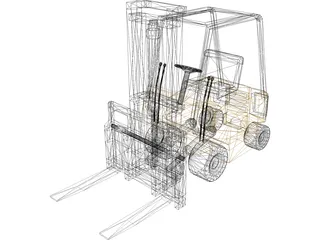 Forklift 3D Model