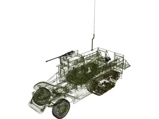 M3A Halftruck 3D Model