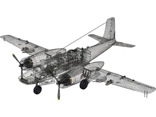 Douglas A-26 Invader 3D Model