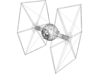 Star Wars TIE Fighter 3D Model