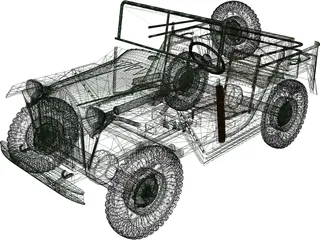 GAZ 67B 3D Model