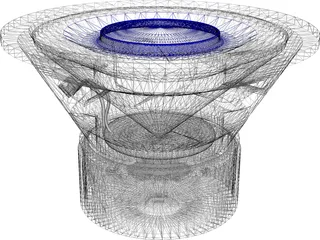 Speaker (Single Voice Coils Subwoofer) 3D Model