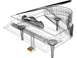 Grand Piano 3D Model