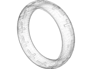 Cross Ring 3D Model