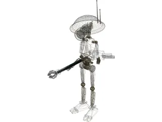 Pit Droid (Star Wars Episode I) 3D Model