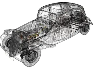 Citroen Traction Avant (1954) 3D Model