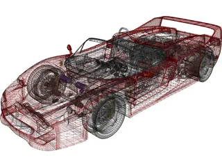 Ferrari F50 (1995) 3D Model