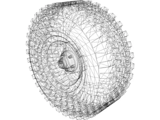 Tire All-Terrain 3D Model