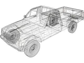 Jeep Cherokee Pickup 3D Model