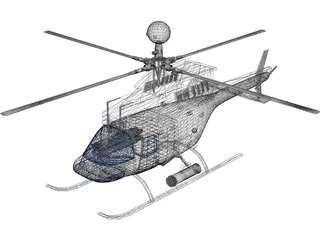 Bell OH-58D Kiowa 3D Model