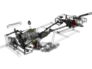 Chassis [+V8 Engine] 3D Model