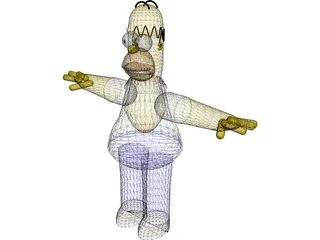 Simpsons Homer 3D Model