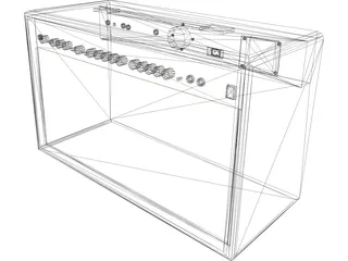 Marshall AMP MG100DFX 3D Model