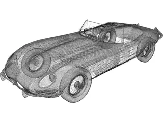 Jaguar XKE Roadster 3D Model