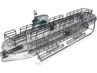 Atlantis Tour Submarine 3D Model