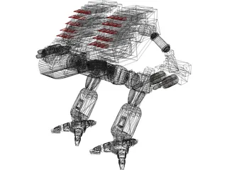 Mad Dog Battletech 3D Model