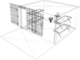 Jail Cell 3D Model