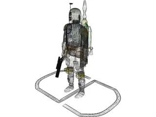 Star Wars Bobafett 3D Model