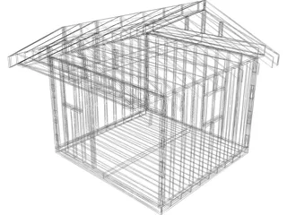 Shed Frame 3D Model