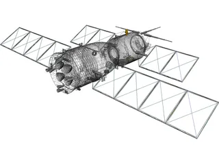 Shenzhou Chinese Spacecraft 3D Model