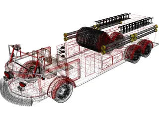 Fire Engine 3D Model