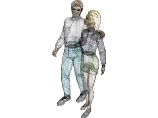 Man and Woman 3D Model