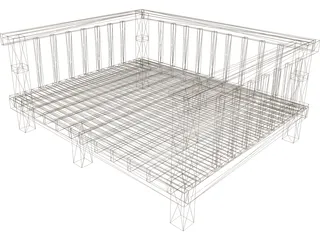 Desk Inclosed 3D Model