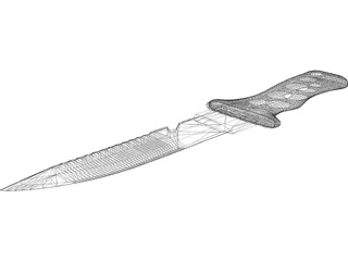 Knife Diving 3D Model