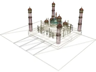 Taj Mahal 3D Model