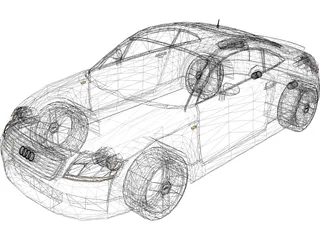 Audi TT Coupe (2001) 3D Model