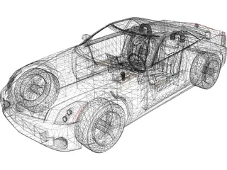 Cadillac XLR (2004) 3D Model