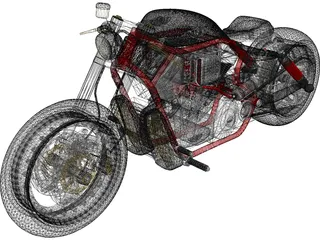 Harley-Davidson Power Bobber 3D Model