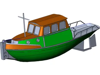 Tug Boat Sleepbootje 3D Model