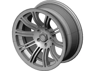 Rim 17 inch 10 spoke 3D Model