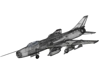 Sukhoi SU-7 3D Model