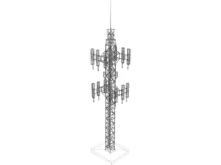 Cell Tower 3D Model