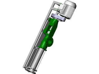 Screw Pump 3D Model