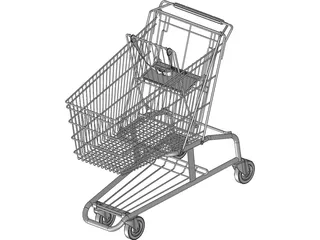 Shopping Cart 3D Model