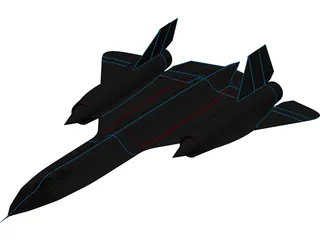 Lockheed SR-71 Blackbird 3D Model