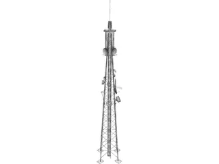 Radio Tower 3D Model