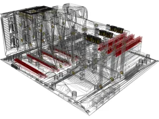 ASUS Rampage III Extreme Motherboard 3D Model