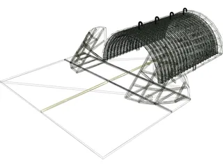 Tabvee Aircraft Shelter 3D Model