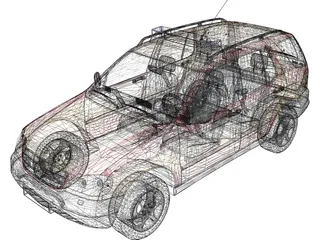 Mercedes-Benz ML 320 Feuer (1998) 3D Model