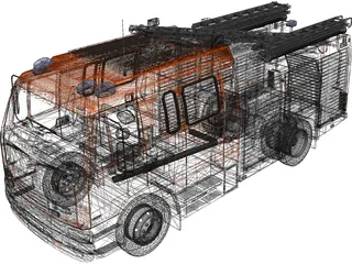 DAF Leyland 55 Fire 3D Model