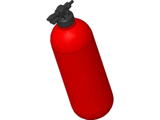 Gun Cap on Bottle 3D Model