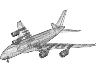 Airbus A380 3D Model