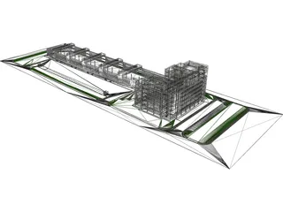 Logistic Company Complex 3D Model