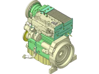 Engine Deutz Turbo Diesel (2011) 3D Model